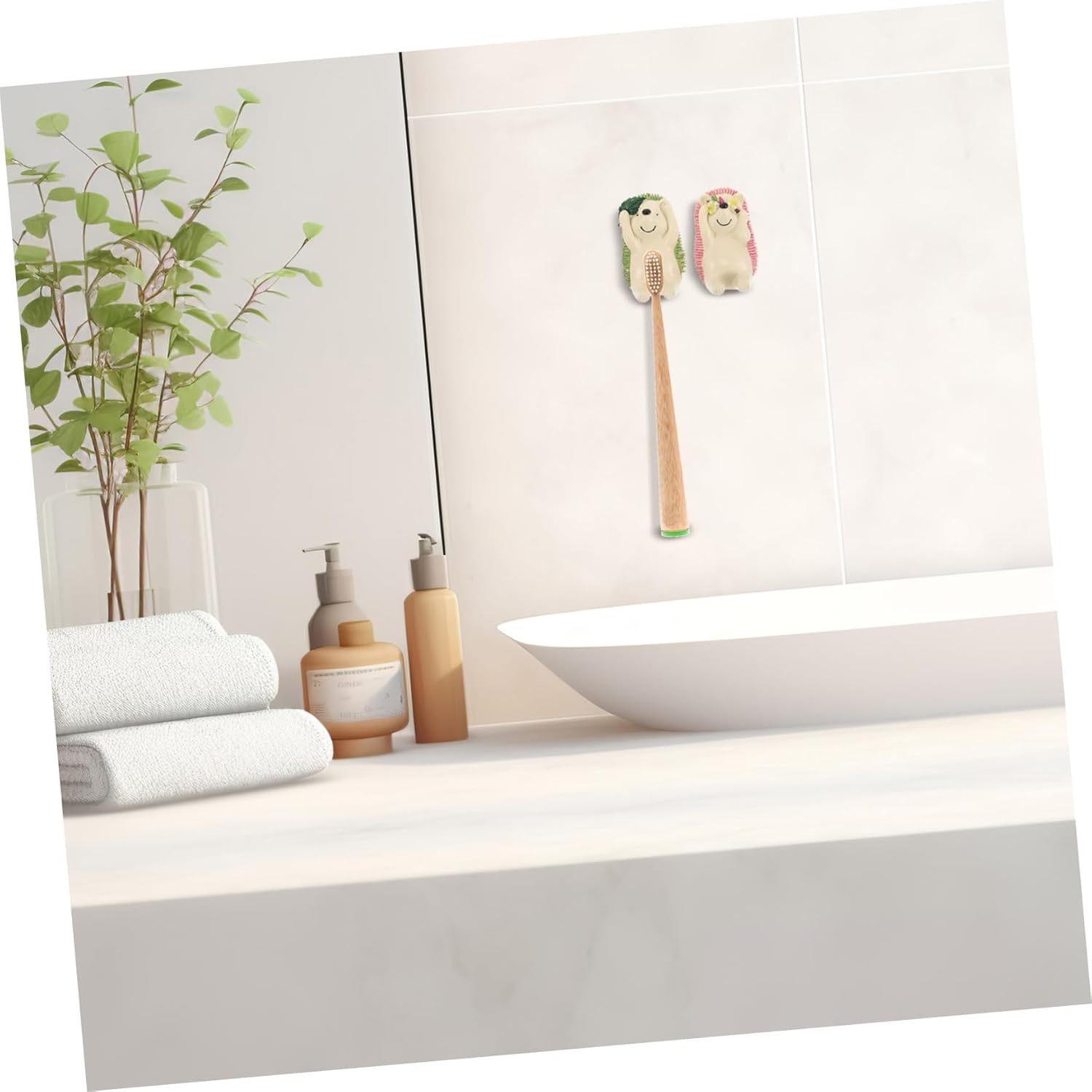 Double Hedgehog Toothbrush set