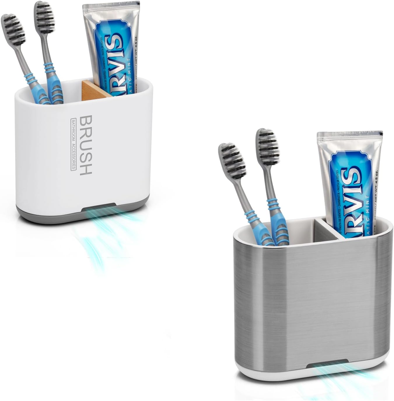 Chintu Bamboo Toothbrush Toothpaste Organizer