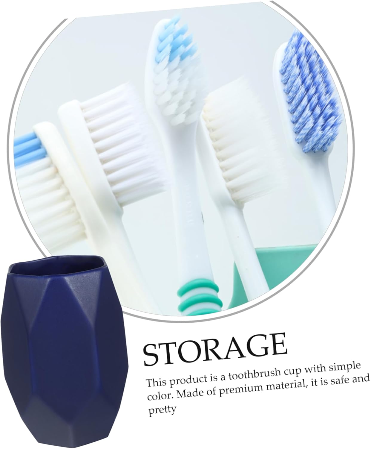 VOSAREA 1Pc Ceramic Toothbrush Cup Water Storage Mug