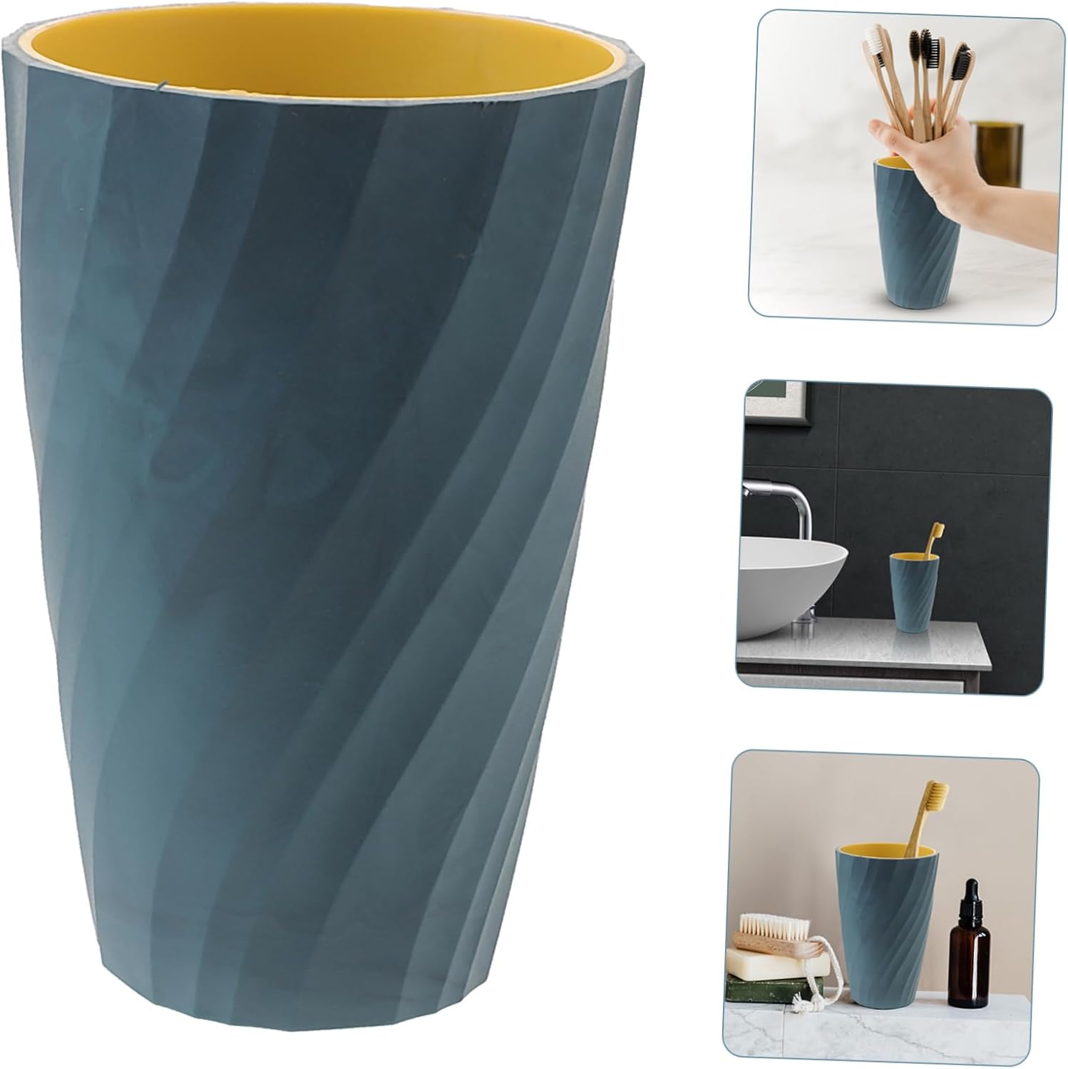 Reusable Plastic Toothbrush Tumbler Perfect for Bathroom Storage