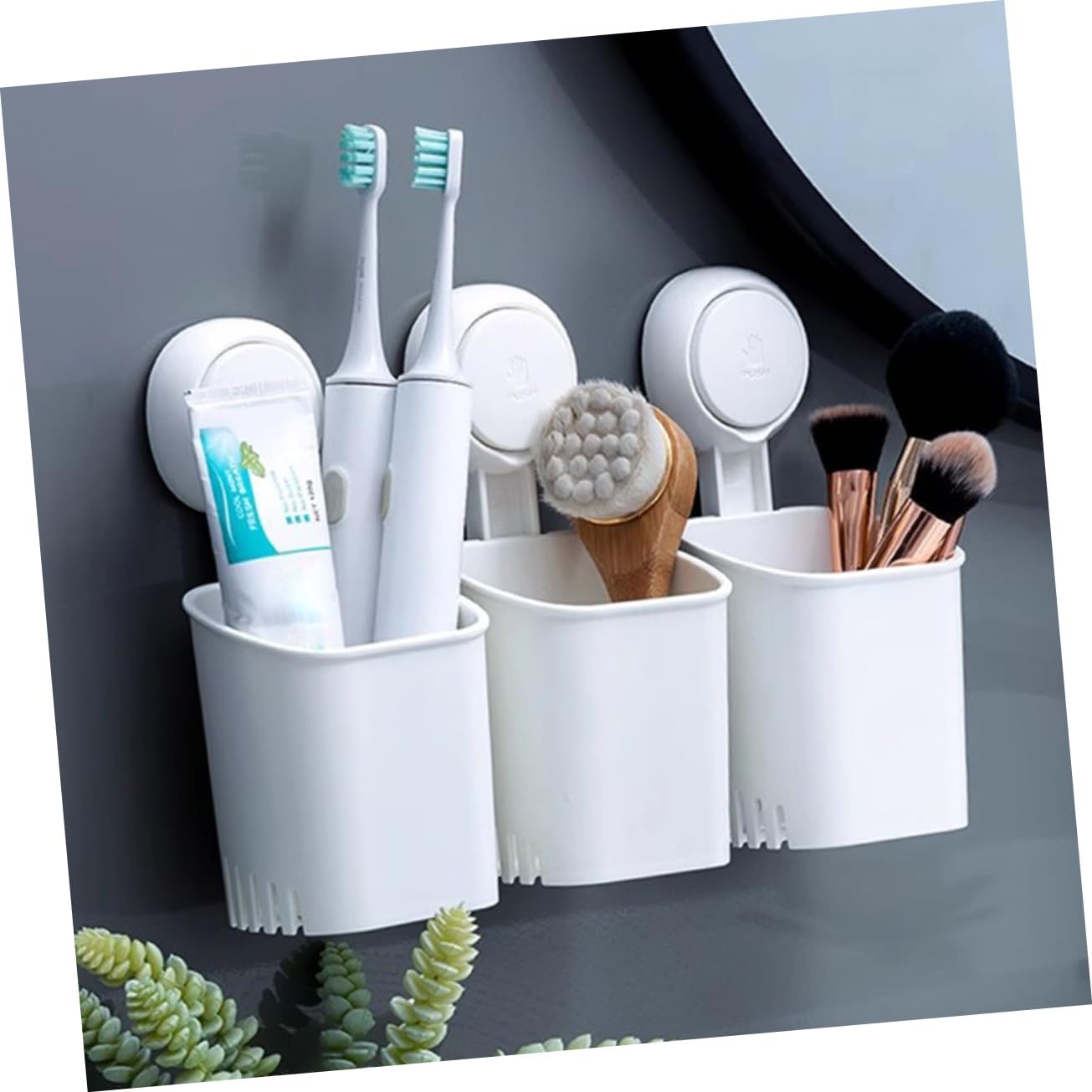 Luxshiny Wall-Mounted Toothbrush Holder