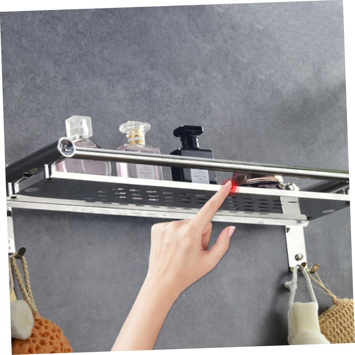 HEALLILY Stainless Steel Bath Storage Rack
