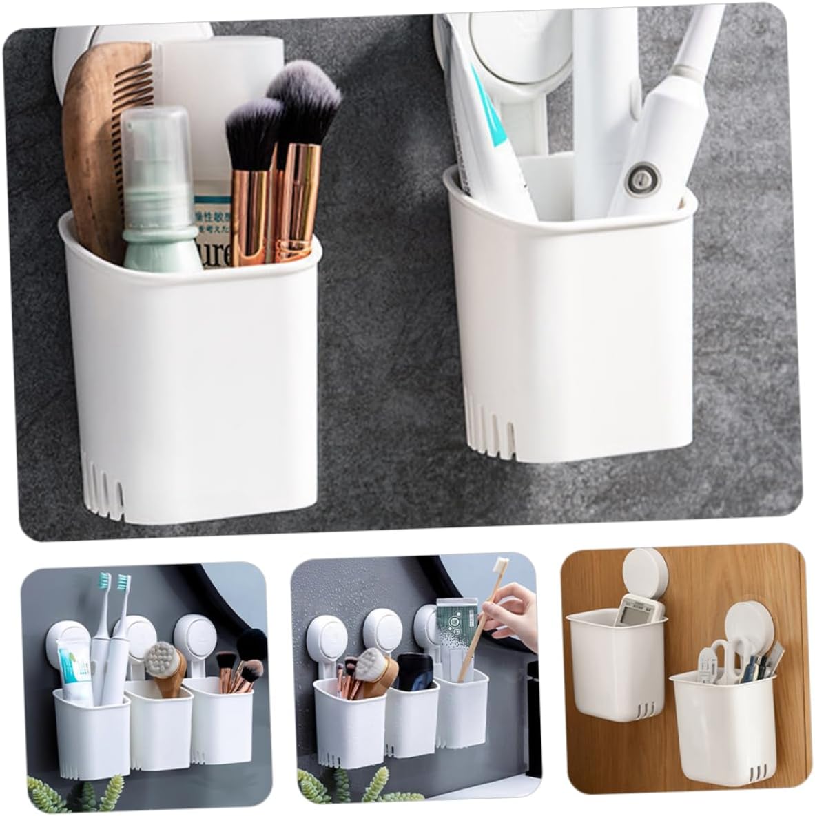 Cup Toothbrush Holder - Wall-Mounted