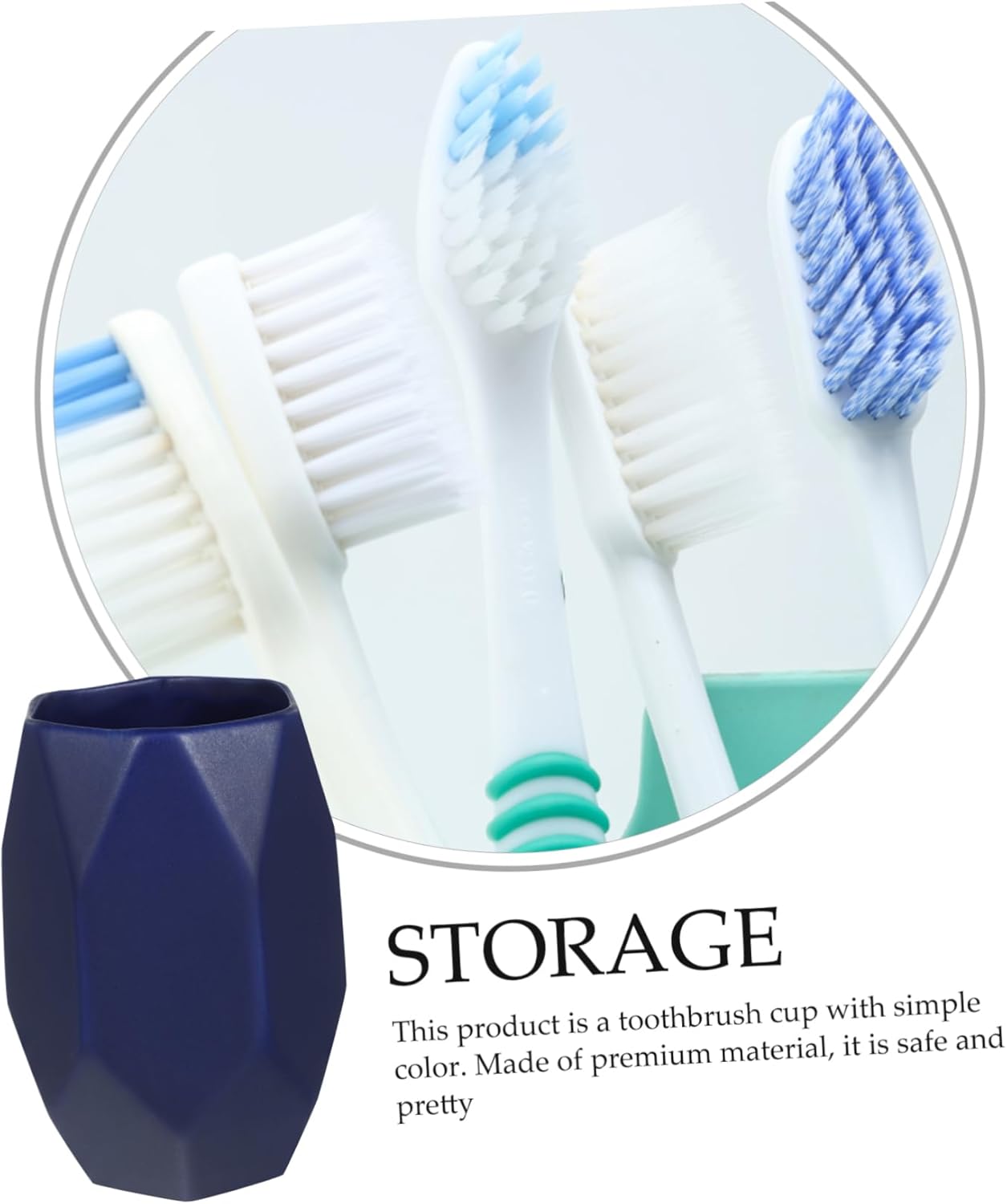 Dual-Purpose Ceramic Toothbrush Water Cup