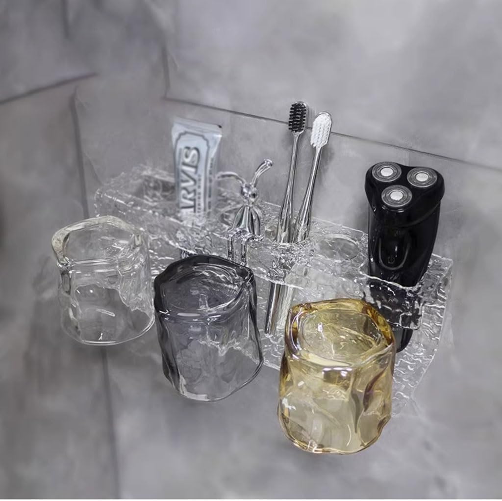 Lovulife Wash Cup Storage Rack Durable and Modern for the Bathroom