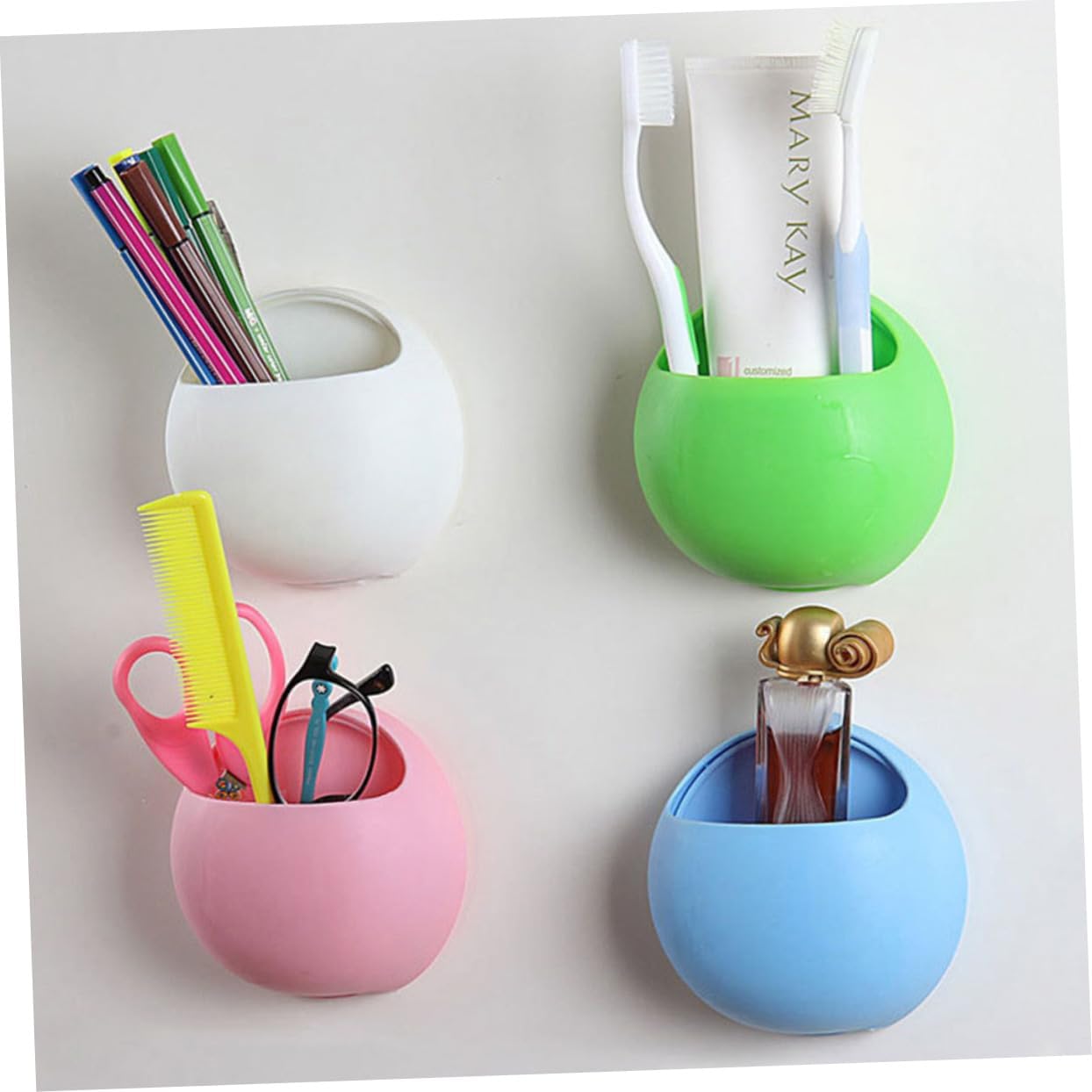 Unomor Suction Cup Toothbrush Holder for Bathroom Wall Mount