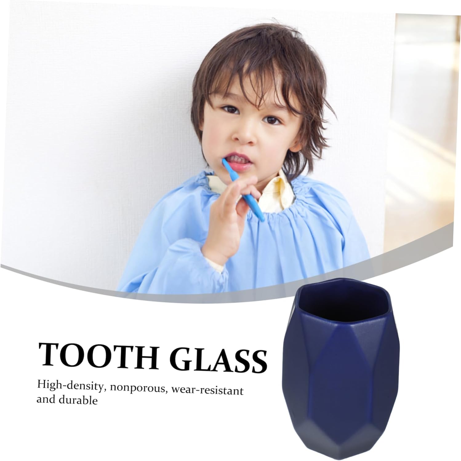 VOSAREA 1Pc Ceramic Toothbrush Cup Water Storage Mug
