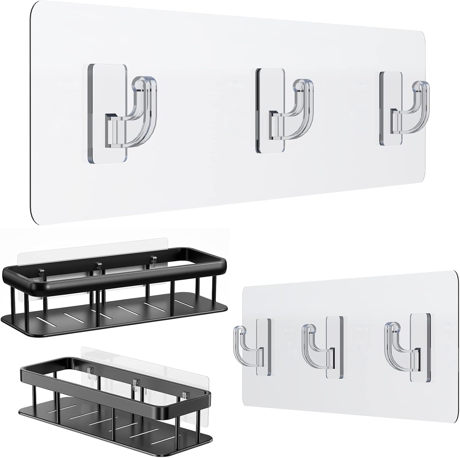 Strong Adhesive 2-Pack Replacement for Shower Caddy