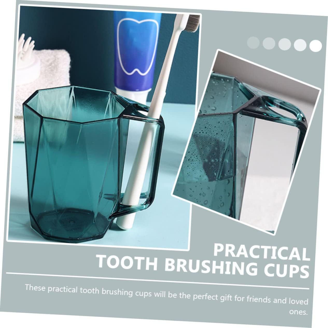3-Piece Mouthwash Holder Set