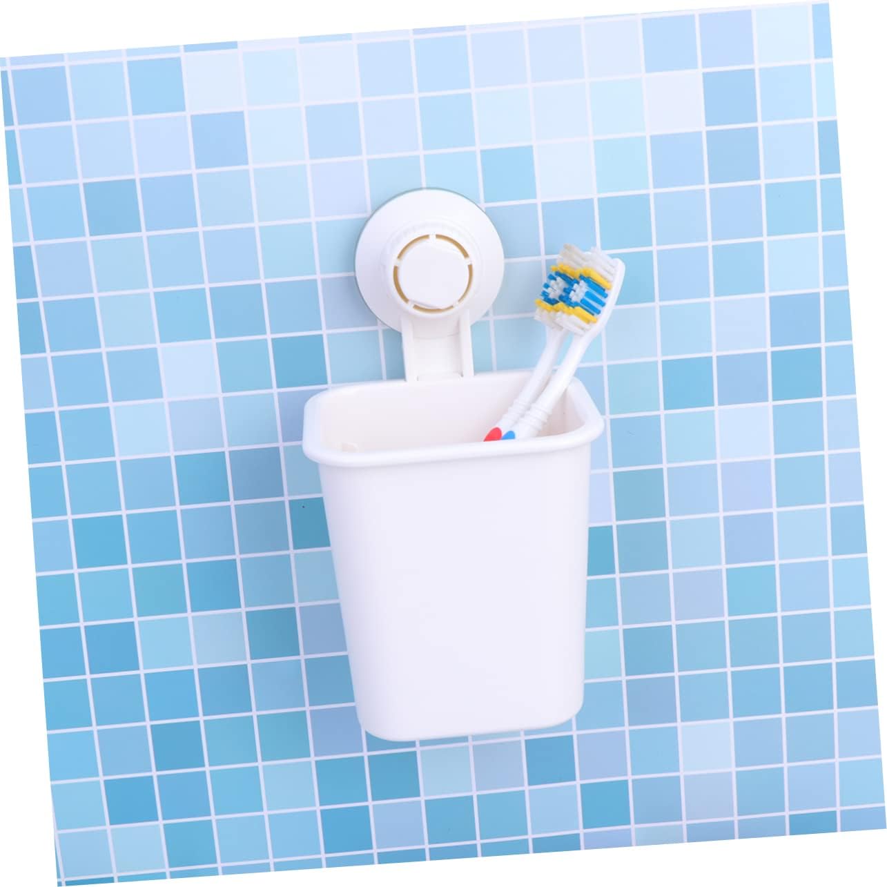 ABOOFAN Wall-Mounted White Toothbrush Holder Easy to Install