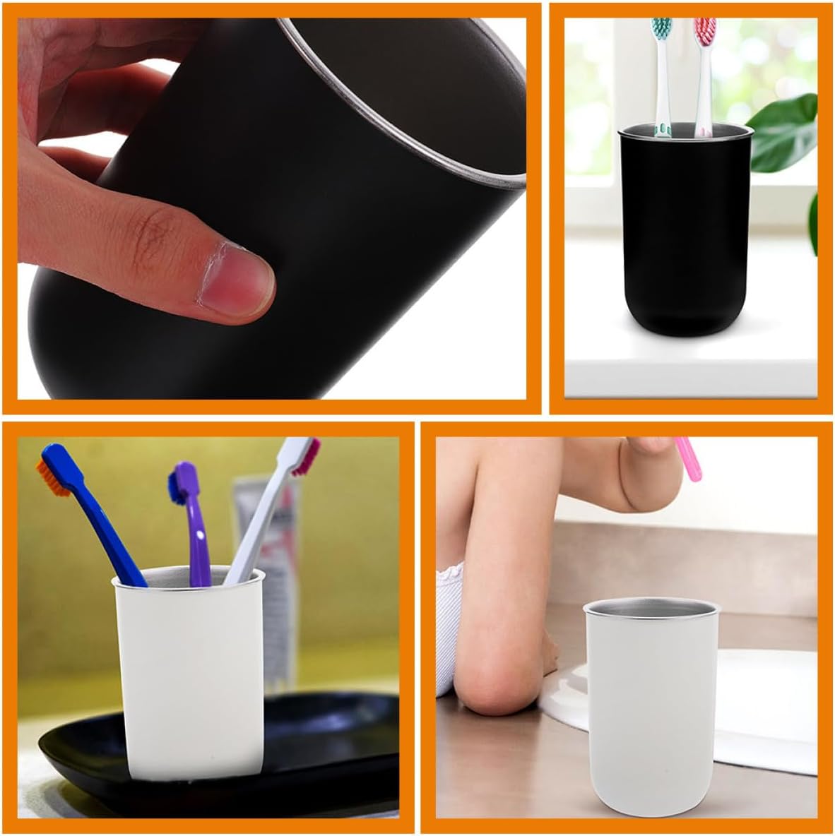 Compact Space-Saving Toothbrush Holders