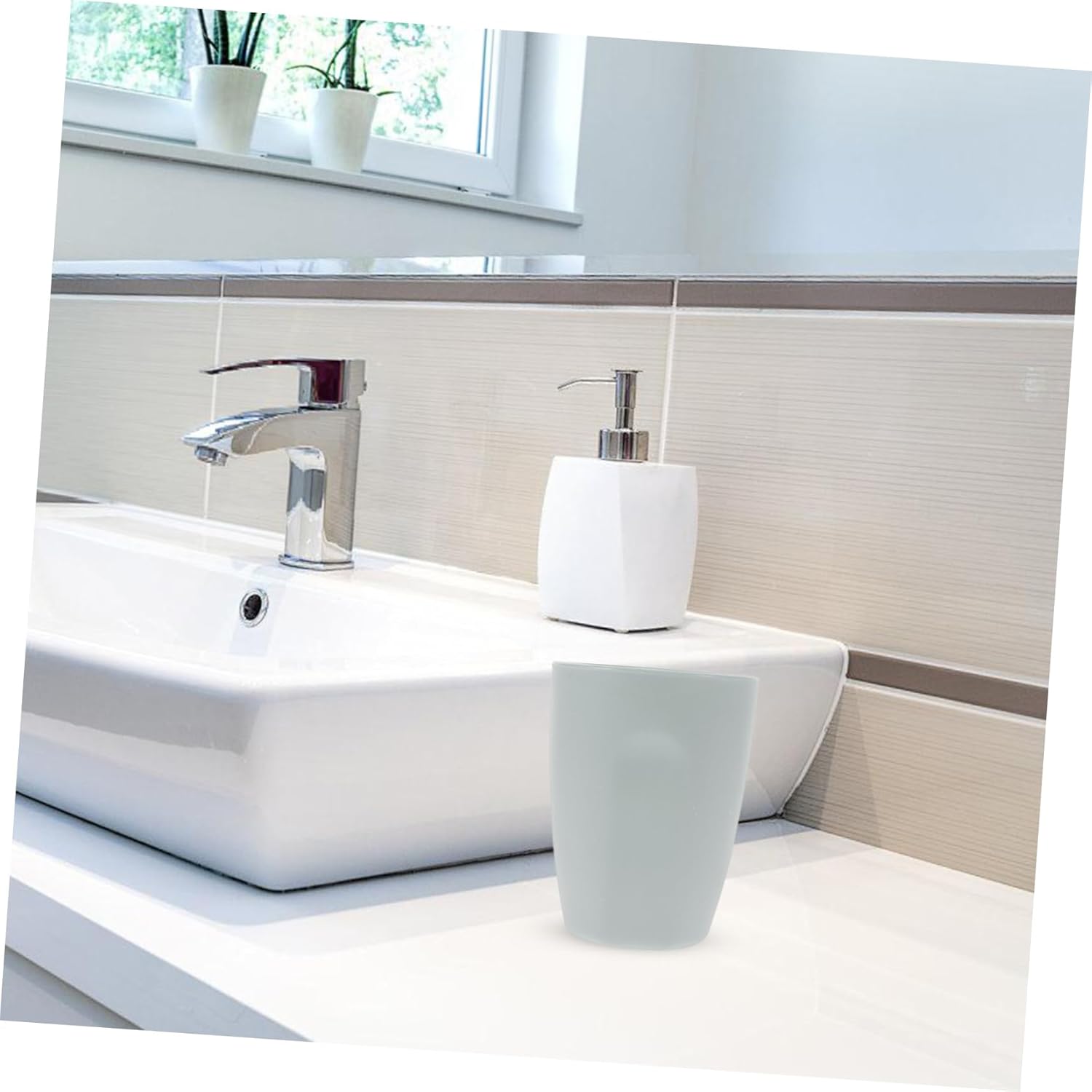 Mouthwash Whiterational Toothbrush Holder Reusable plastic cup for Bathroom Beyond