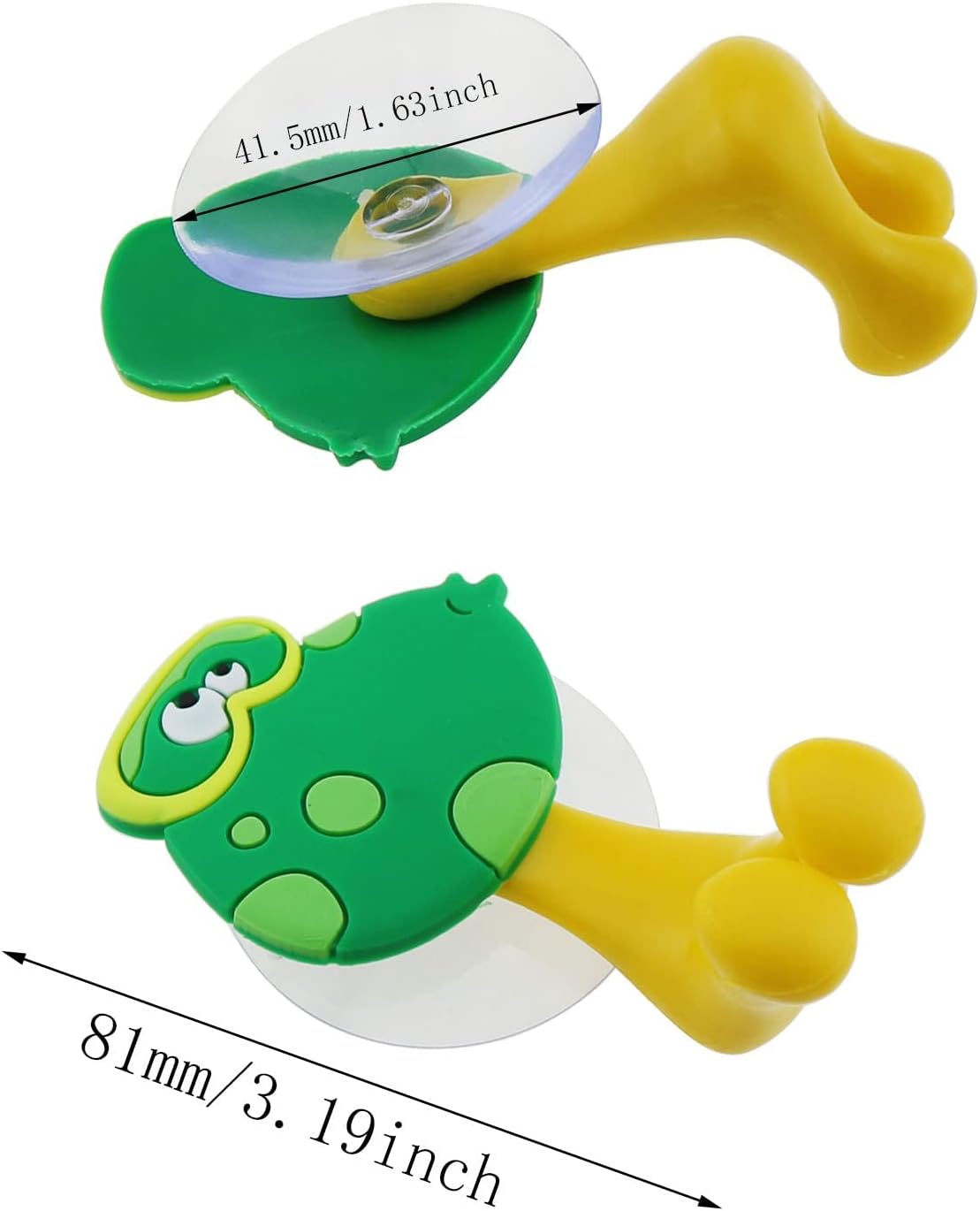 5PCS Cute Cartoon Animal Toothbrush Holders Wall-Mounted Set for Kids