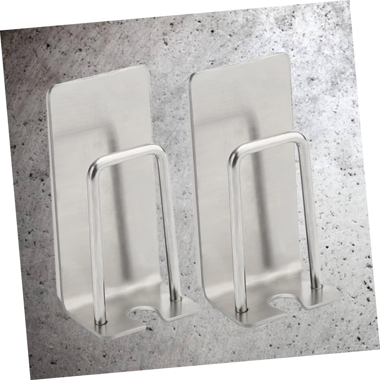 Zerodeko 2-Pack Stainless Steel Toothbrush Oral Care Holder Organizer No Drilling Required