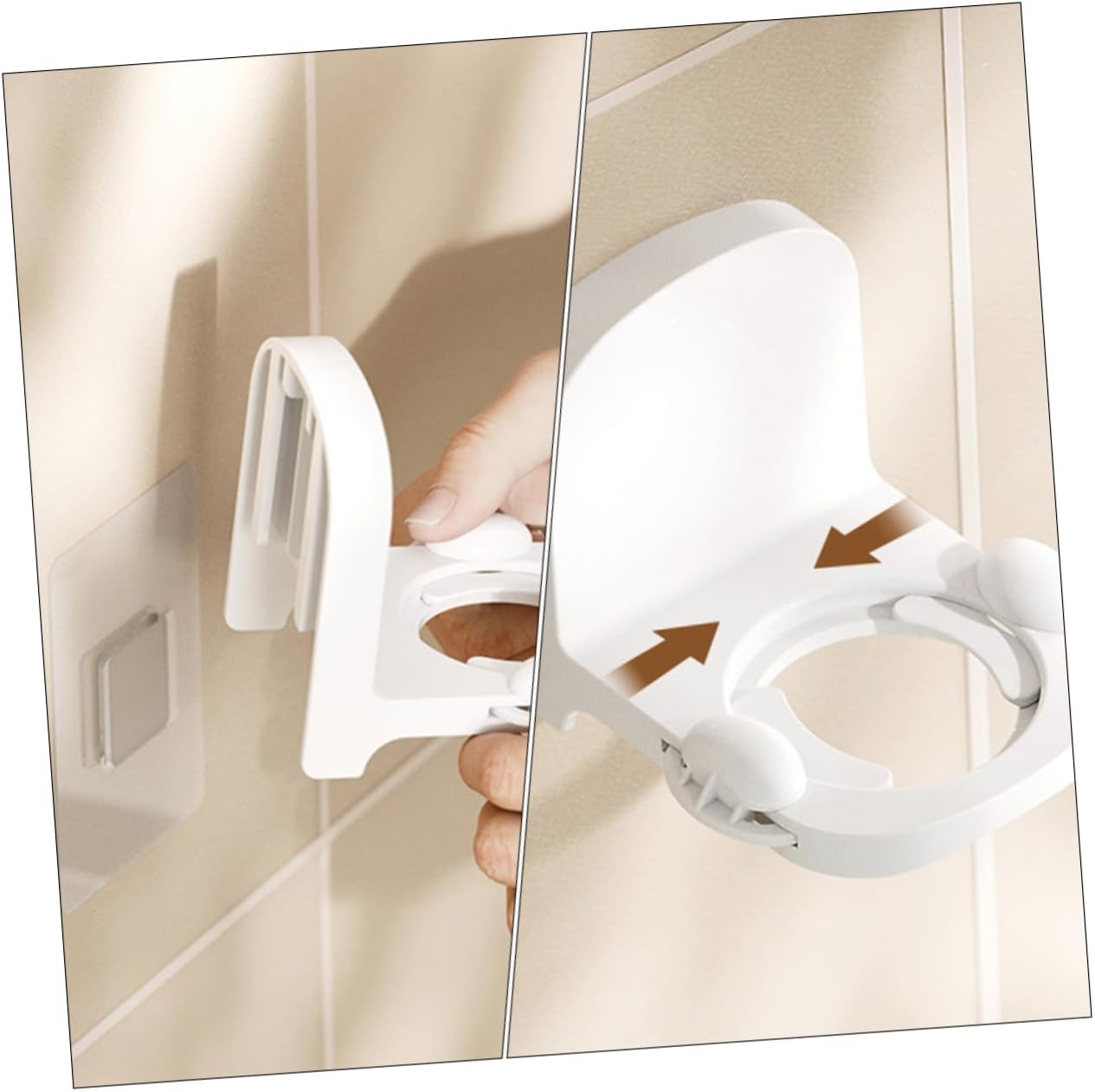 DRESSOOS Wall-Mounted Shampoo Holder Space-Saving Soap Rack