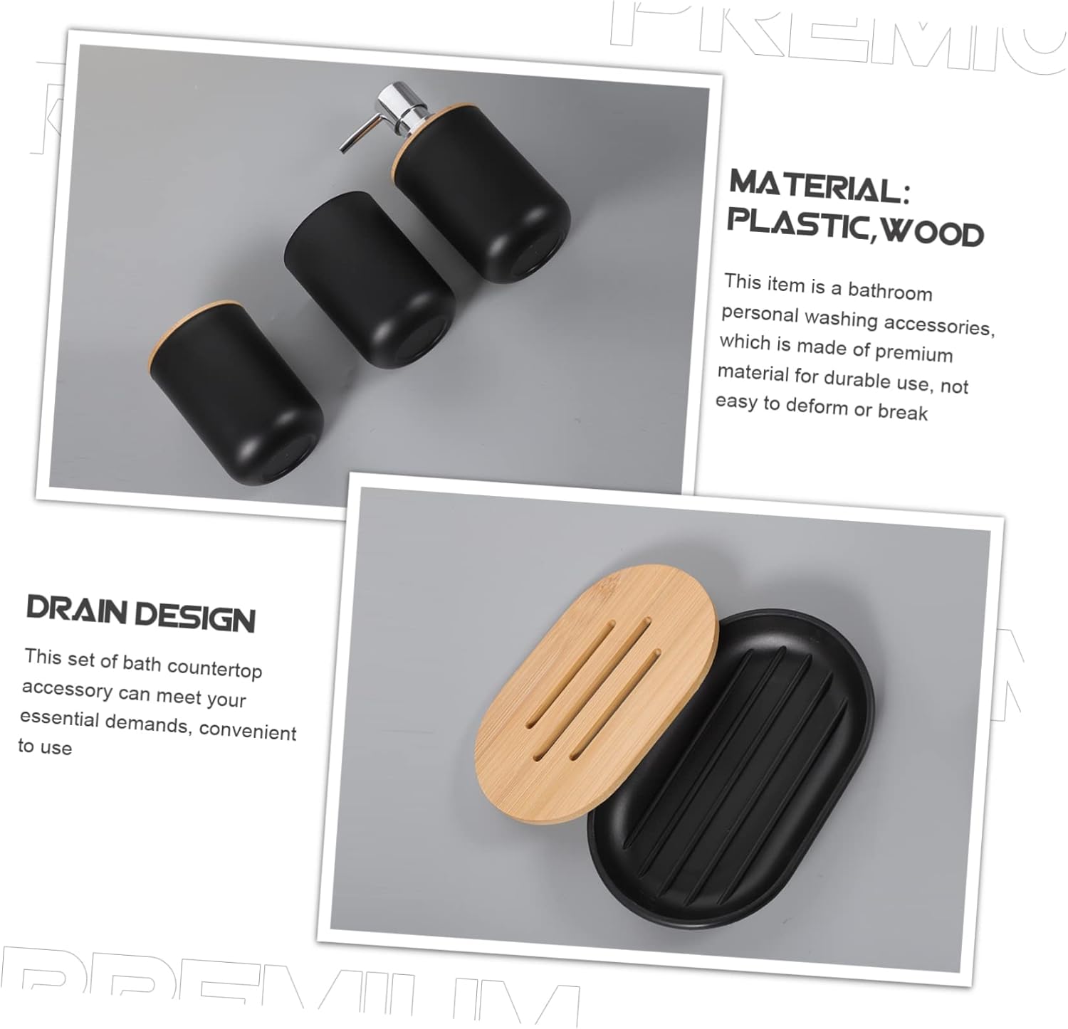 Luxshiny 4-Piece Bathroom Set