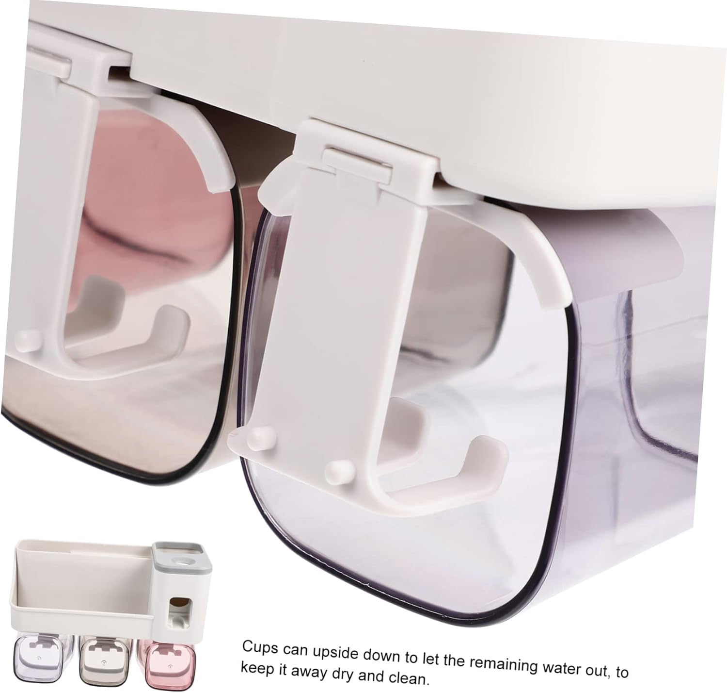 Space-Saving Wall-Mounted Toothbrush Holder for Families and Kids
