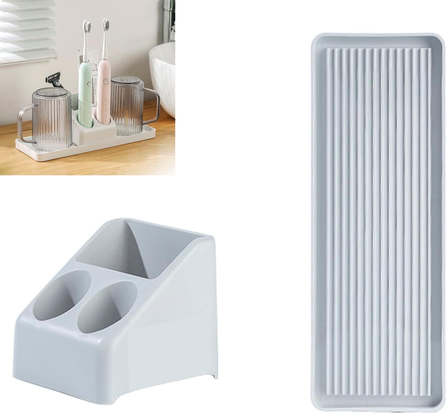 Premium Bathroom Toothbrush Toothpaste Organizer
