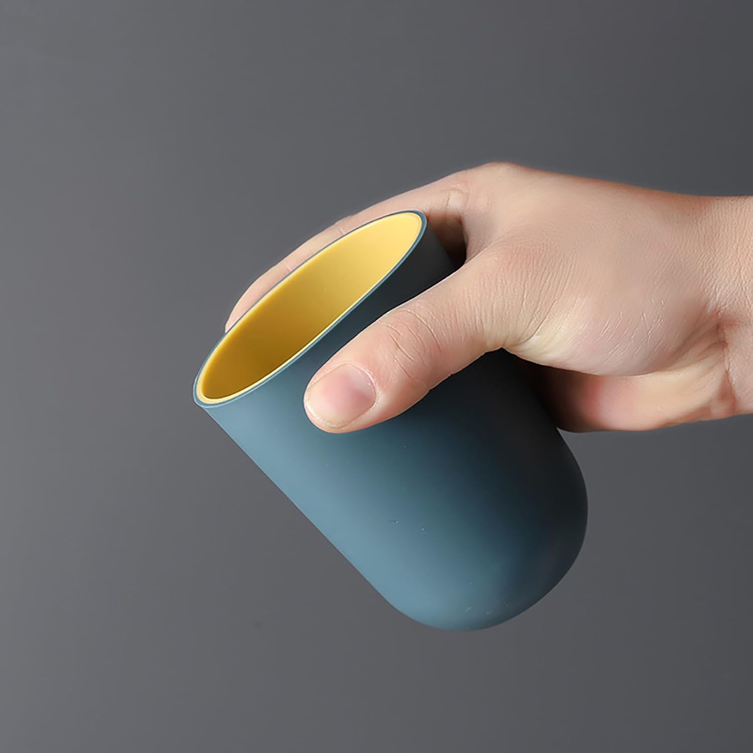 Stylish plastic toothbrush holder