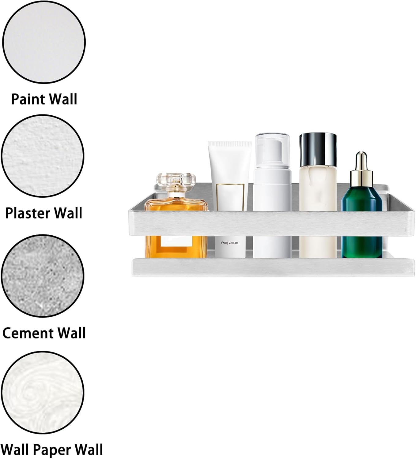 Bathroom Shower Shelf Rust-Resistant