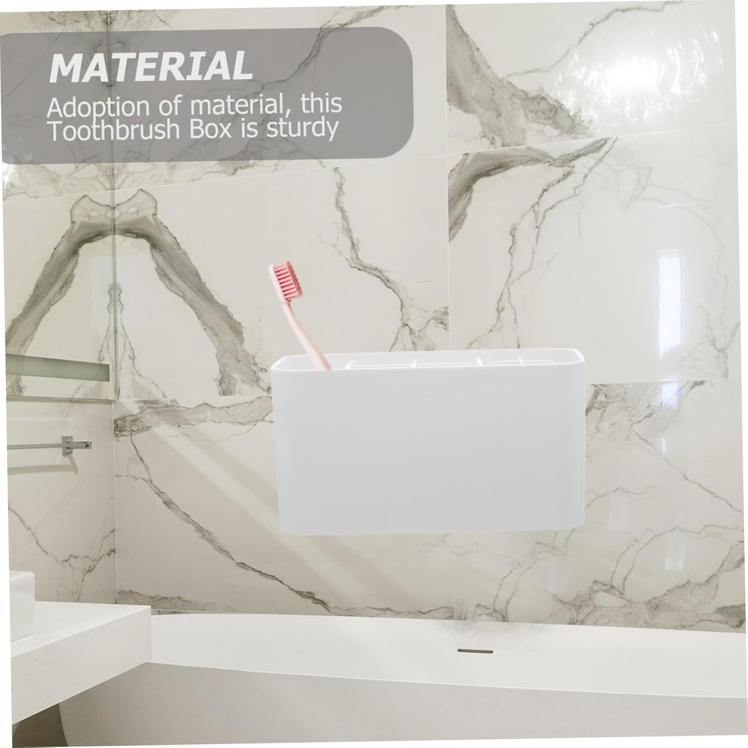 SHOWERORO Nail Organizer Toothbrush Holder