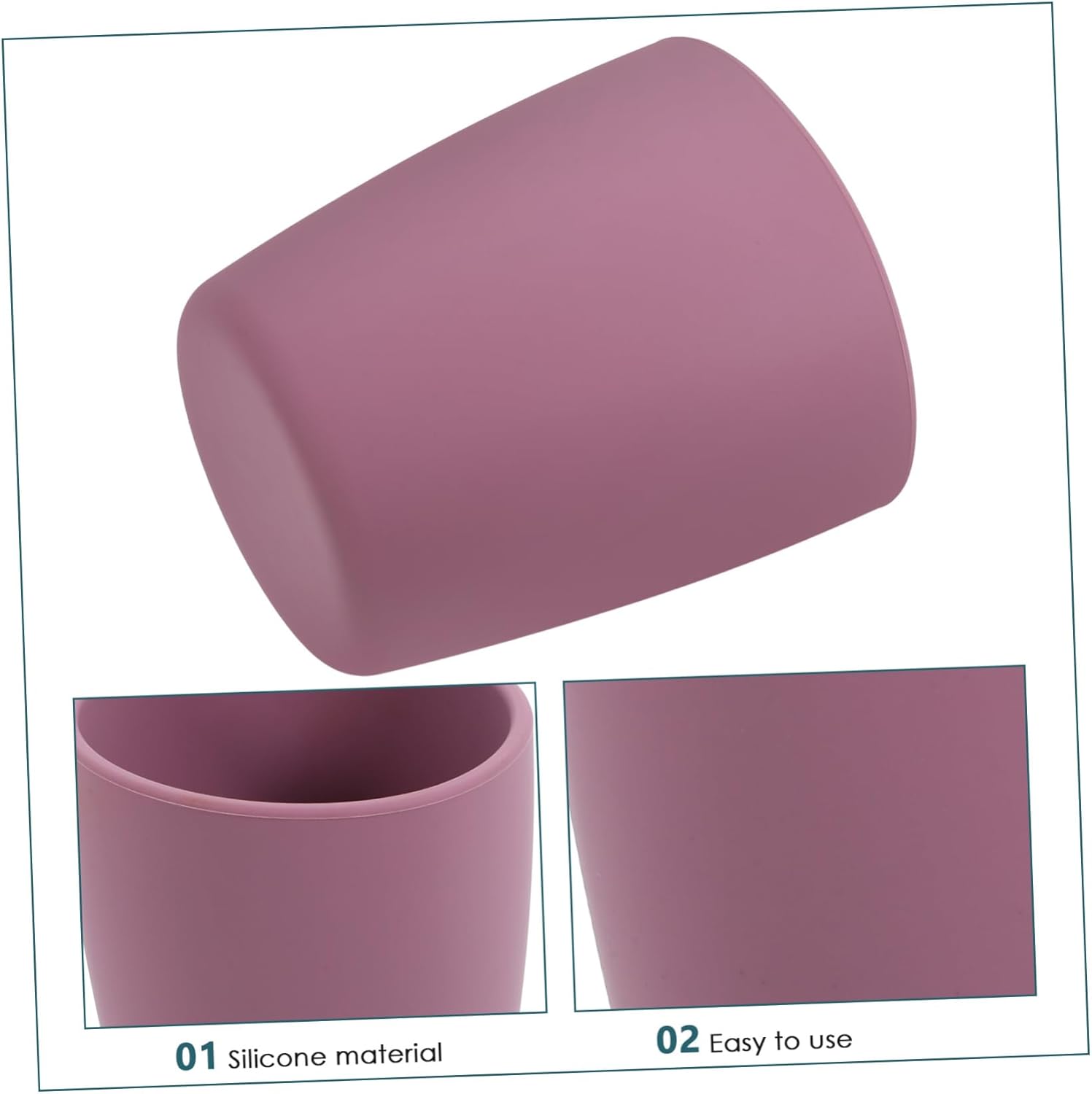 Zerodeko Silicone Toothbrush Cup