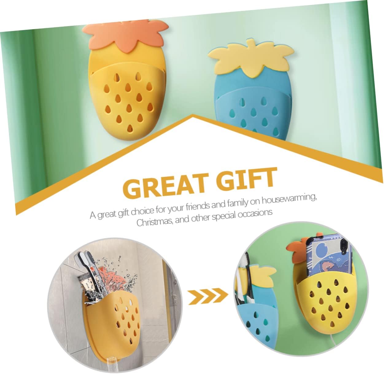 Instantly Organize Your Bathroom Kitchen with Ttical 2-Piece Shower Organizer