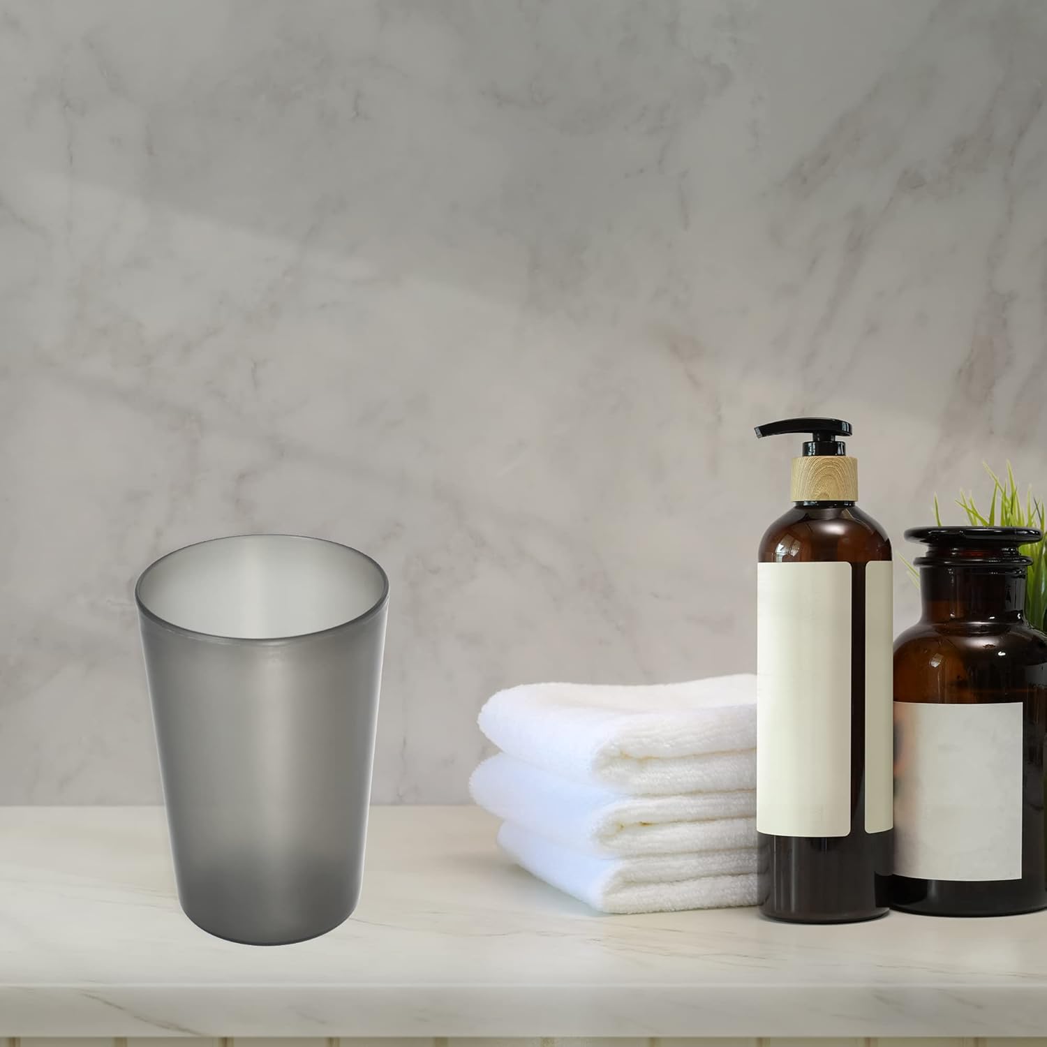 2-Pack PP Toothbrush Tumbler Set