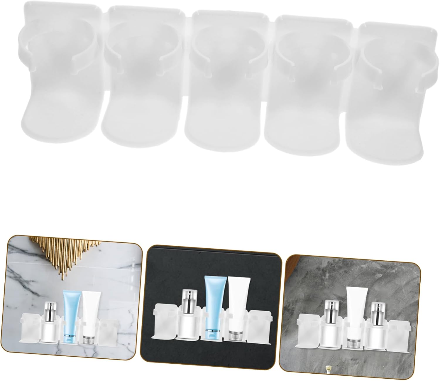 No-Drilling Makeup Organizer Wall-Mounted