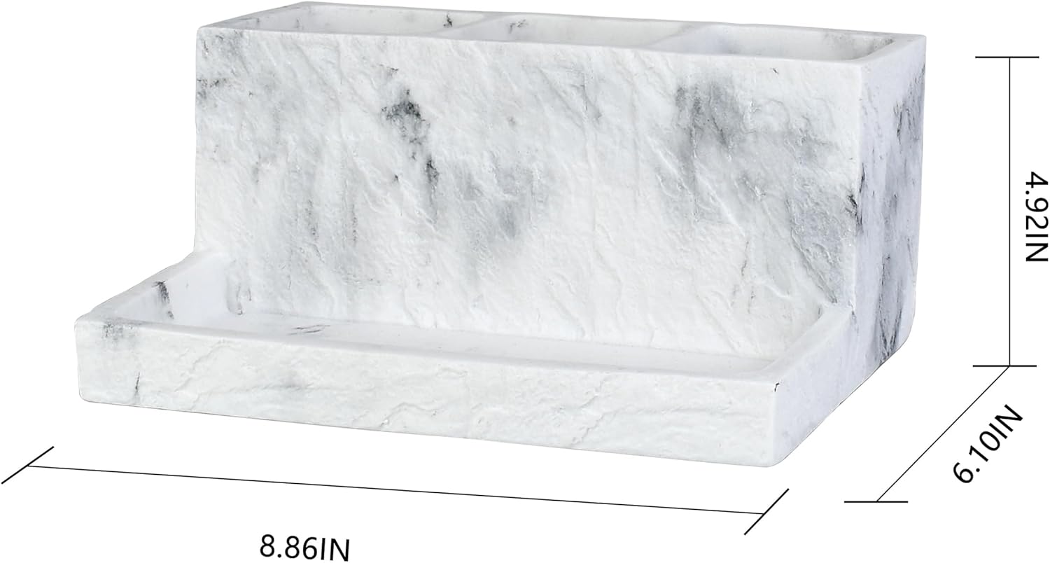 Stylish 3 Compartment Bathroom Organizer