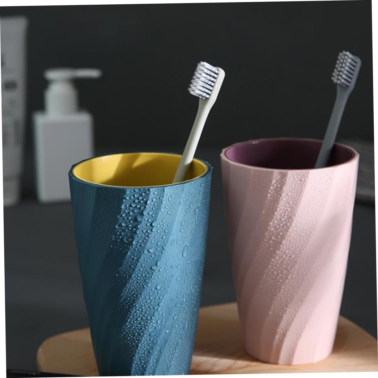 2-Piece Travel Portable Reusable Home Dental Gargle Compilation Toothbrush Holder