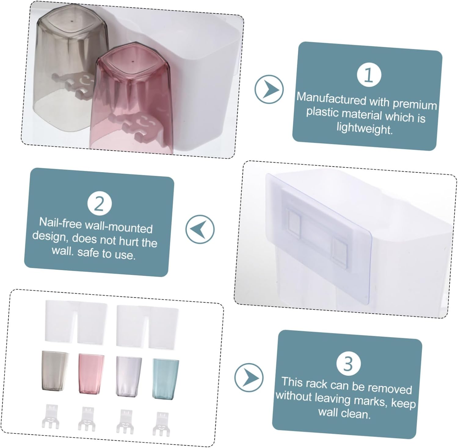 Space-Saving Wall-Mounted Toiletry Organizer