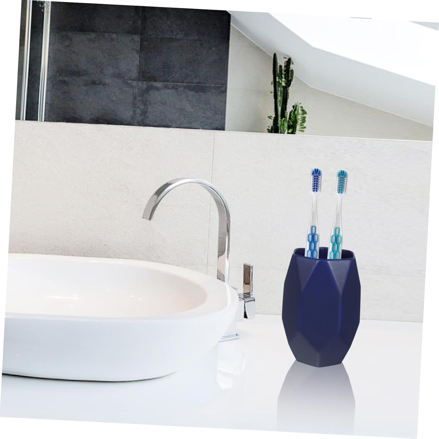 VOSAREA 1Pc Ceramic Toothbrush Cup Water Storage Mug