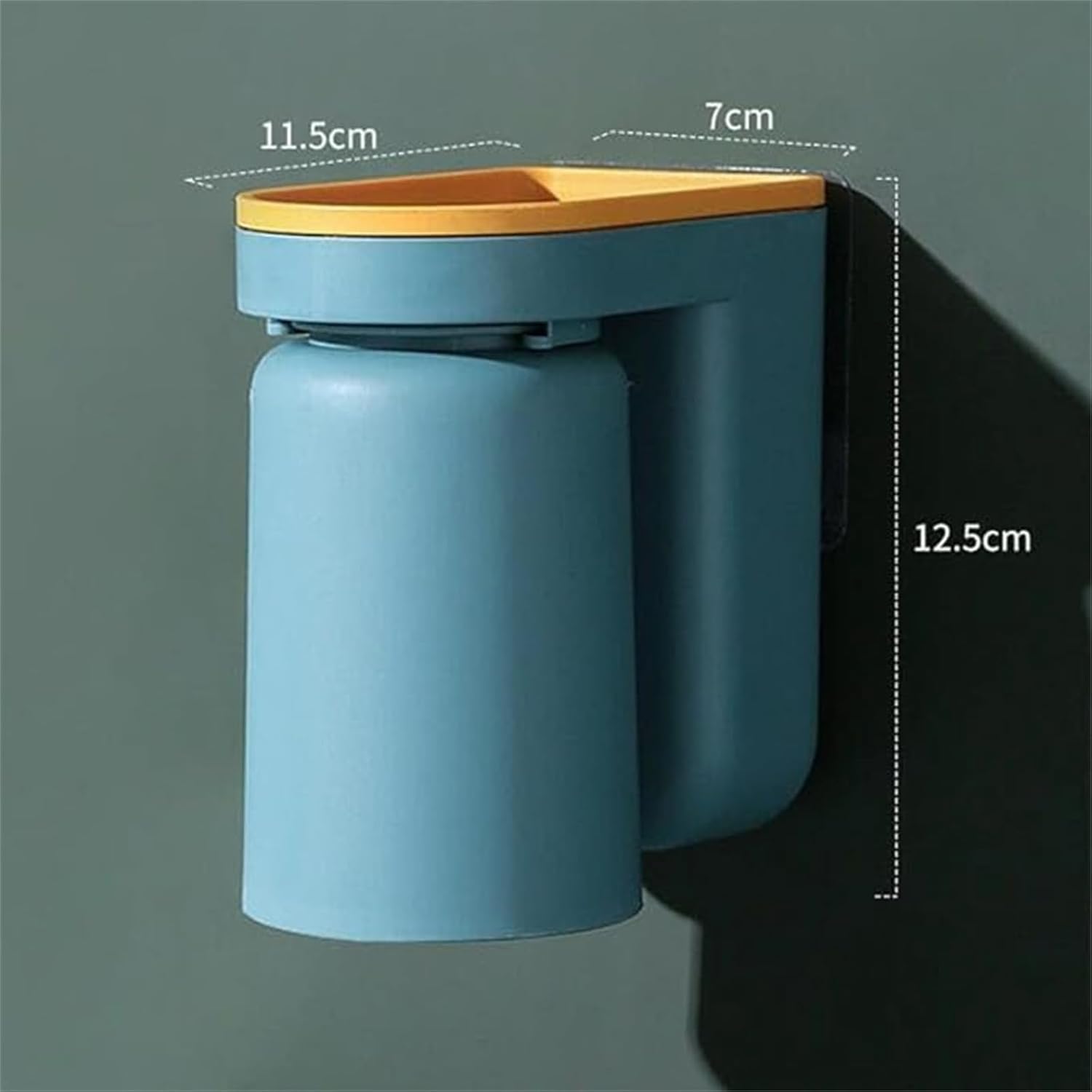 2 In 1 Wall Mounted Toothbrush Holder with Cup