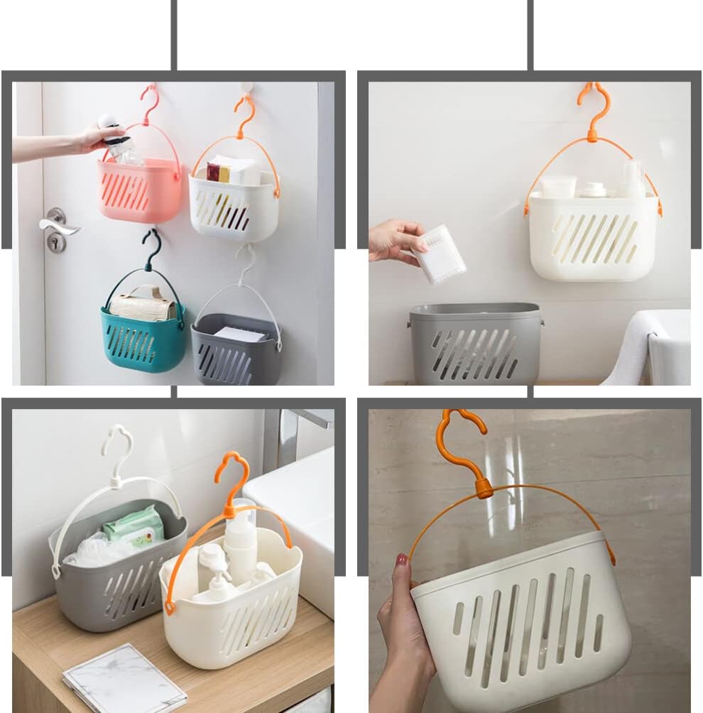 DOITOOL Plastic Hanging Shower Basket with Hook