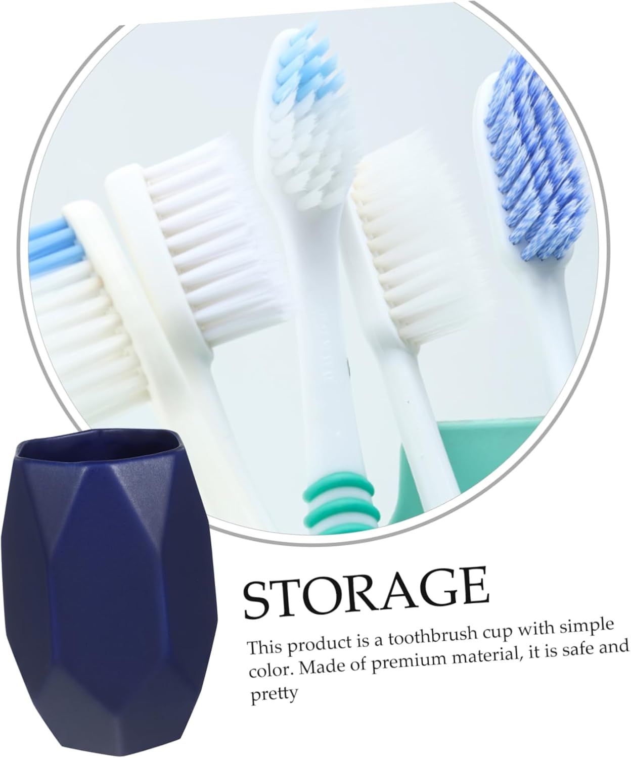Premium Ceramic Toothbrush Cup Home Dorm Style