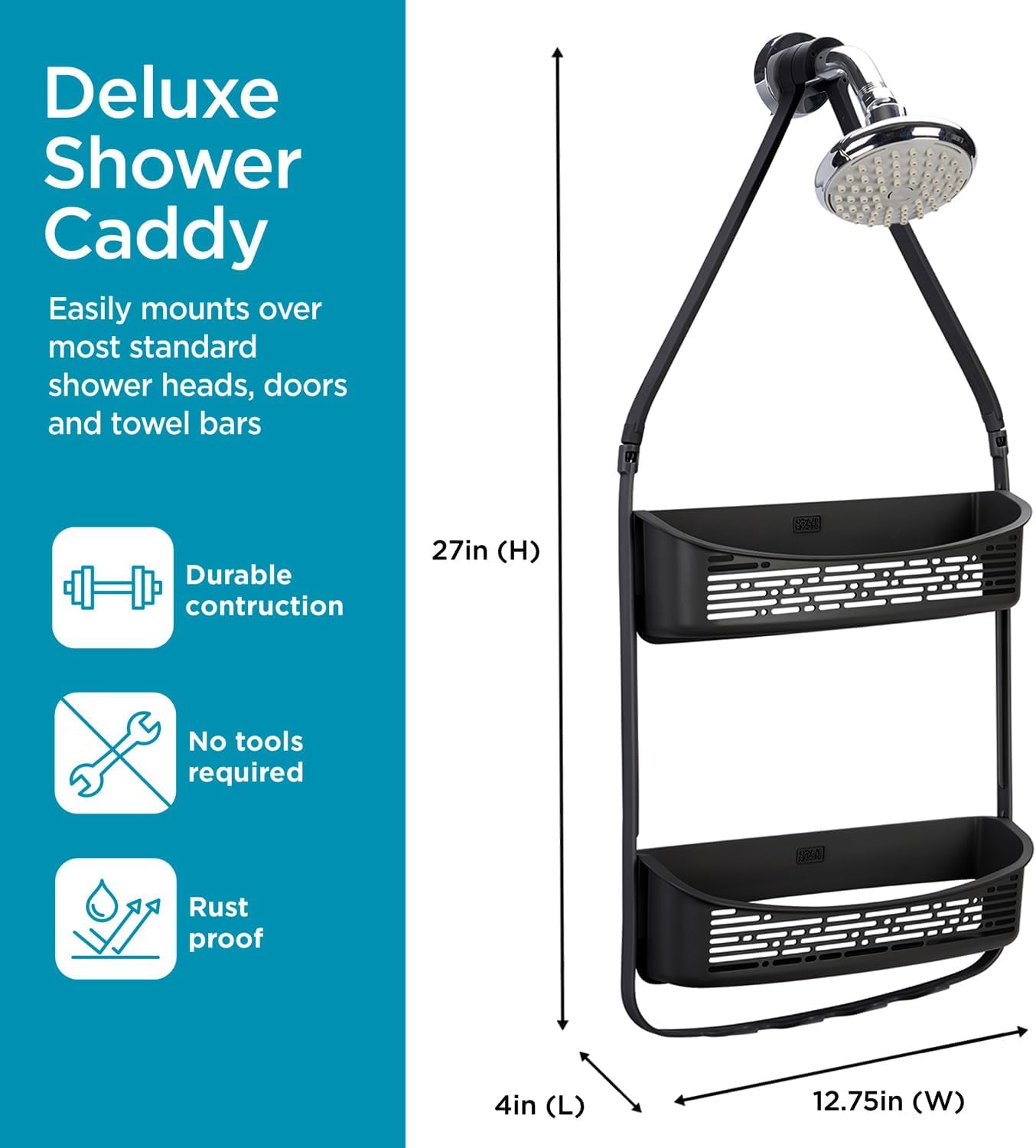 2-Way Hanging Shower Caddy