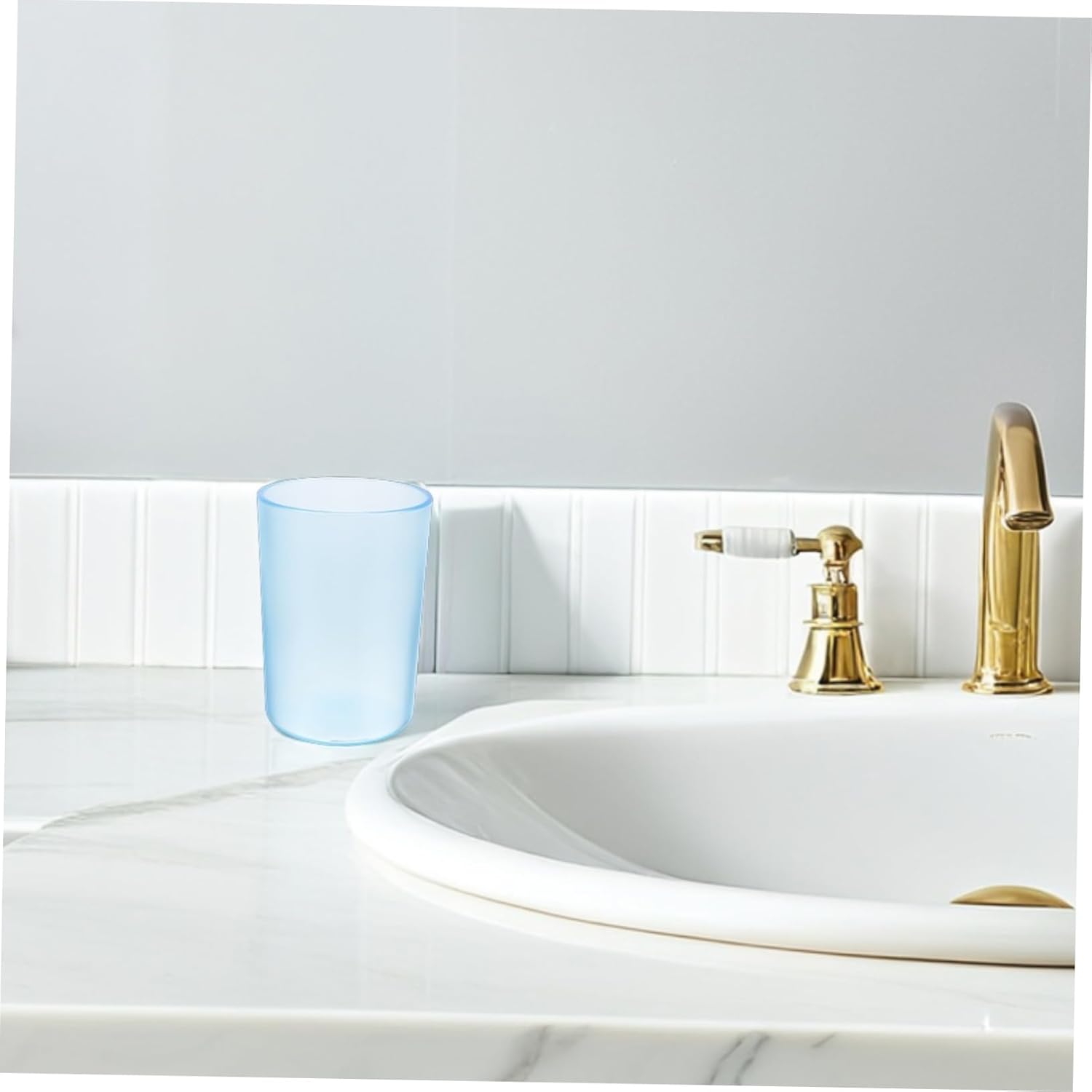 IMIKEYA Transparent Toothbrush Gargle Cup for Adults and Kids
