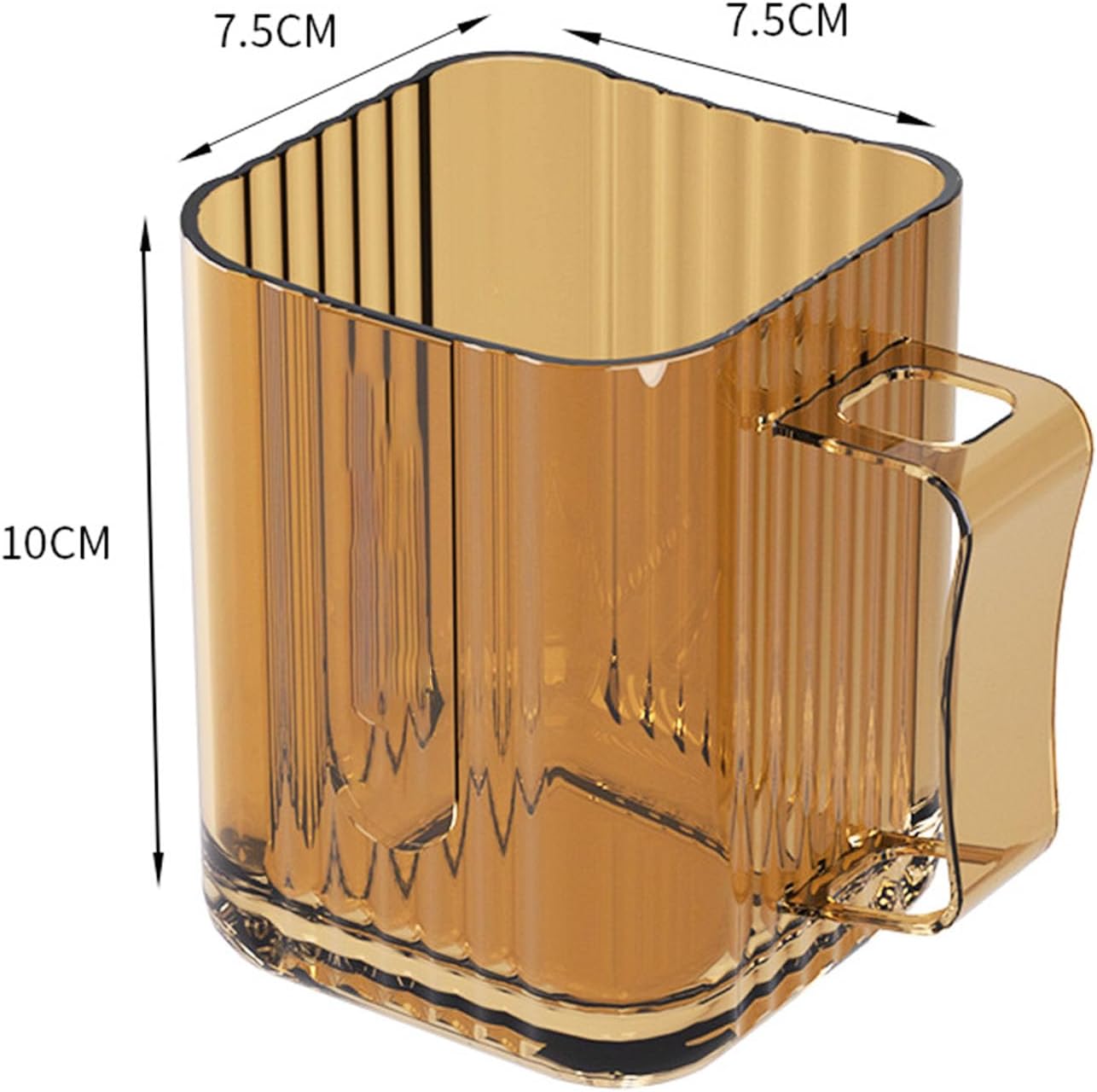 2 in 1 Toothbrush Cup with Transparent Strip Design