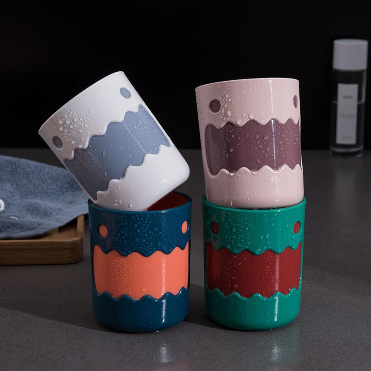 2-Pack Cute Cloud Toothbrush Tumblers