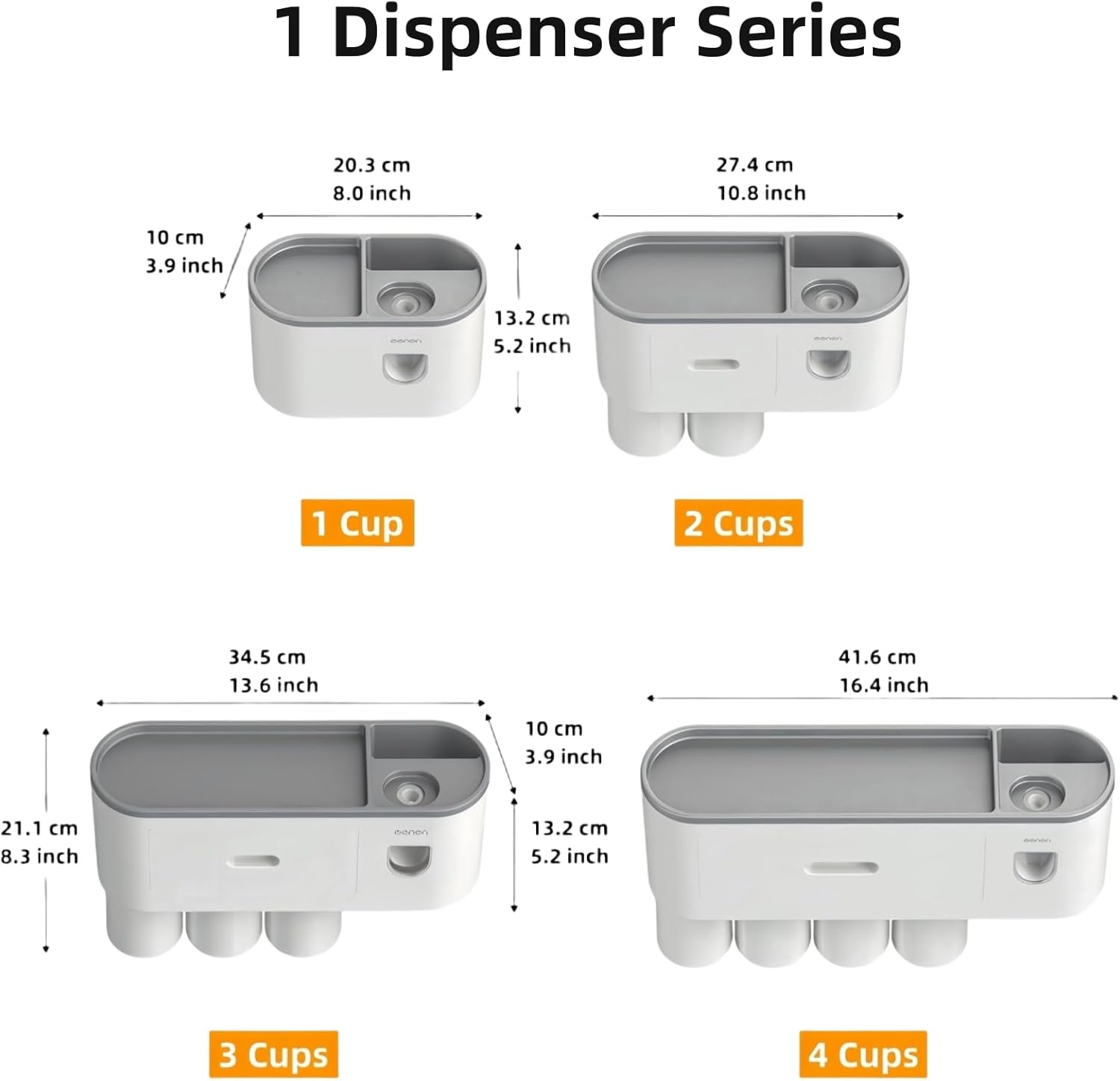 No-Drill Wall-Mounted Toothbrush Holder