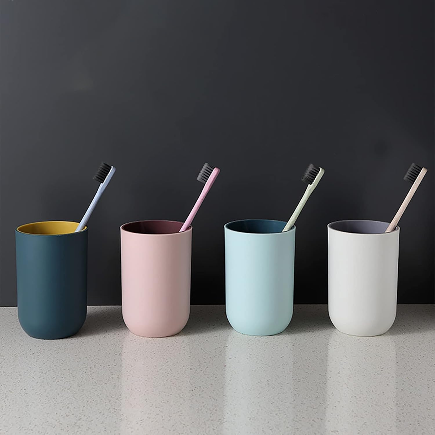 Reusable Plastic Toothbrush Cup