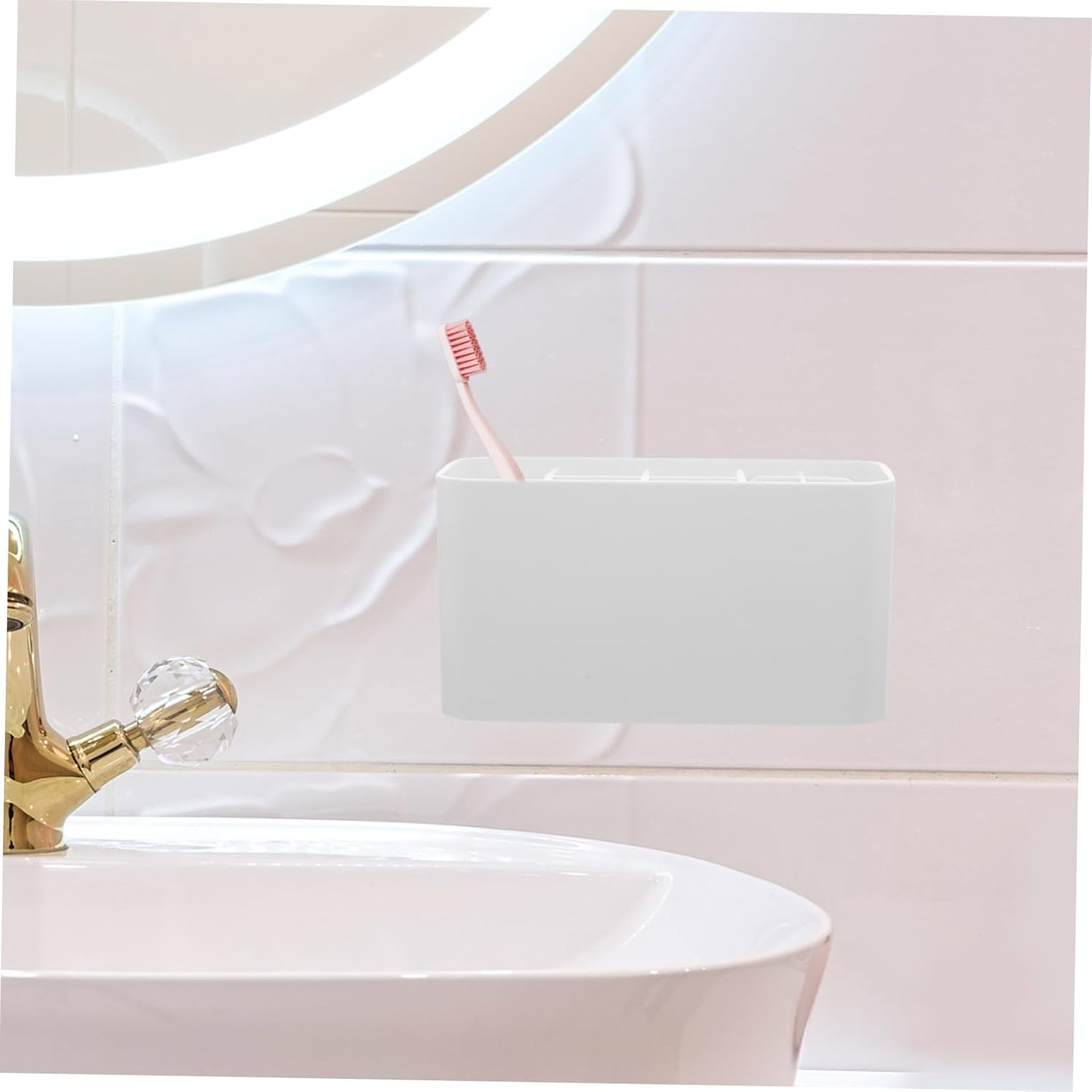 CANIGHT Toothbrush Holder with Matte Finish and Removable Design