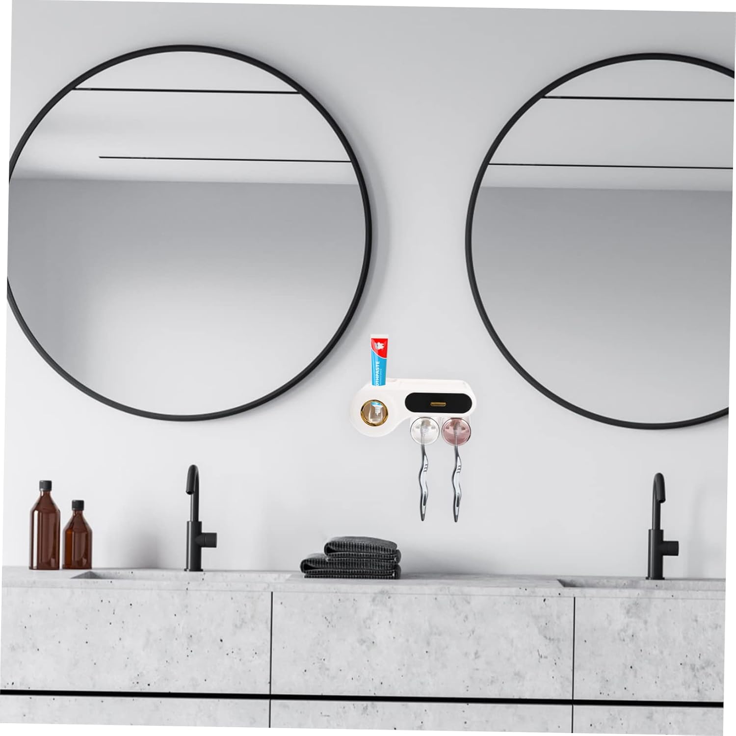 Wakauto Wall-Mounted Toothbrush Holder