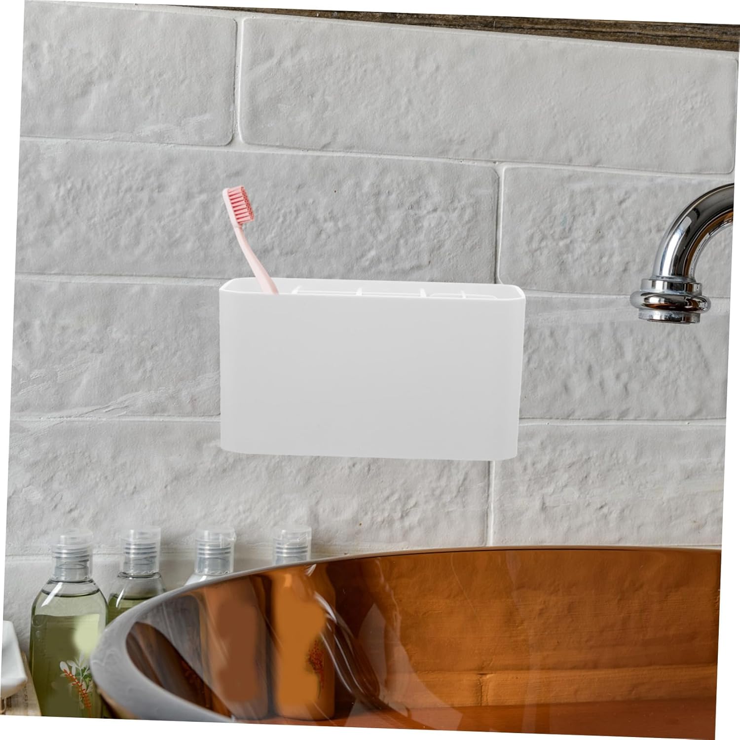 CANIGHT Toothbrush Holder with Matte Finish and Removable Design