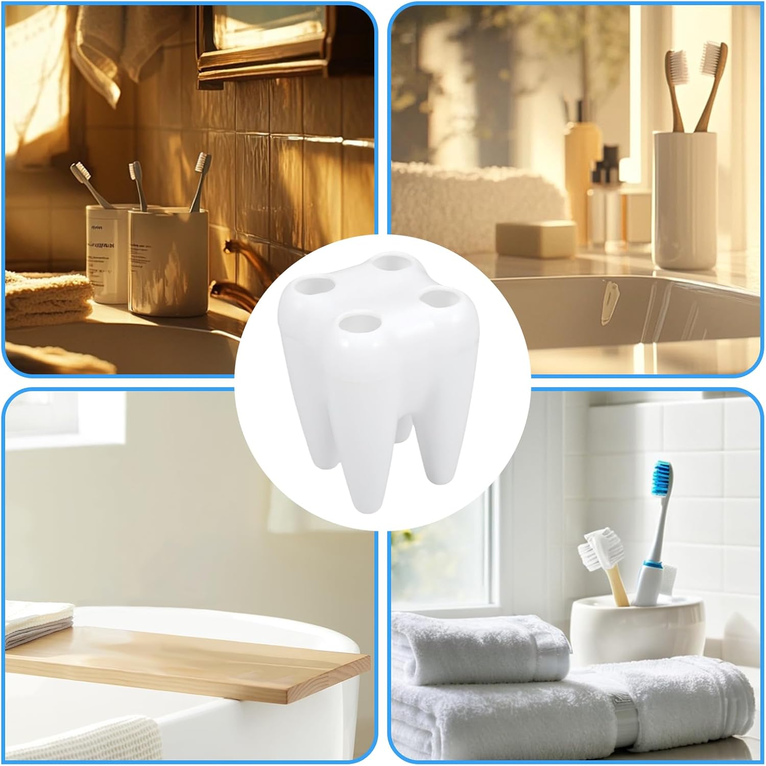 Stylish KIEUIENK Toothbrush Holder