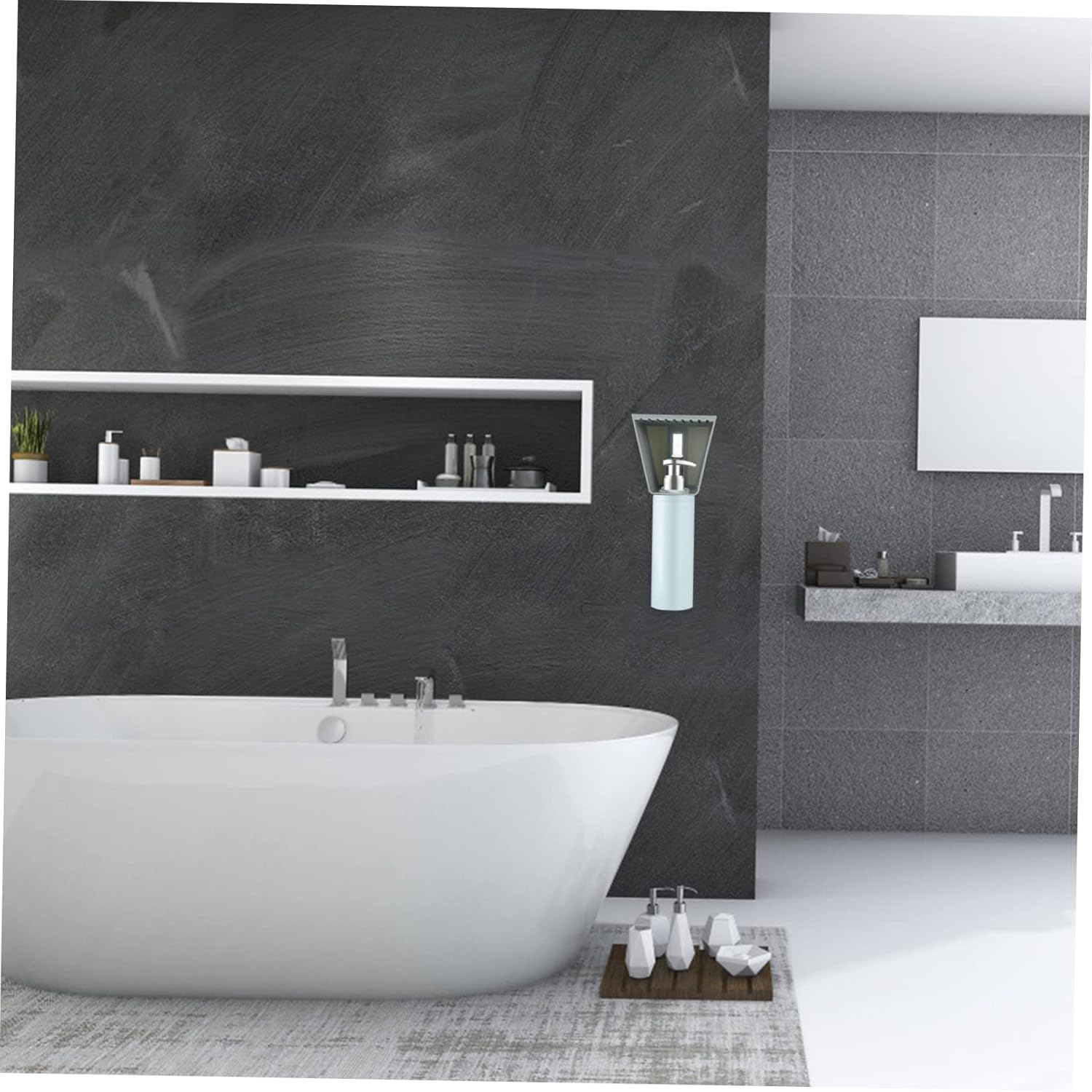 2-Piece Wall-Mounted Storage Racks for Bathroom