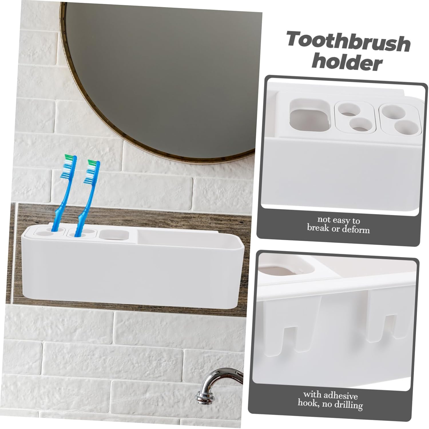 Eco-Friendly Wall-Mounted Electric Toothbrush Holder
