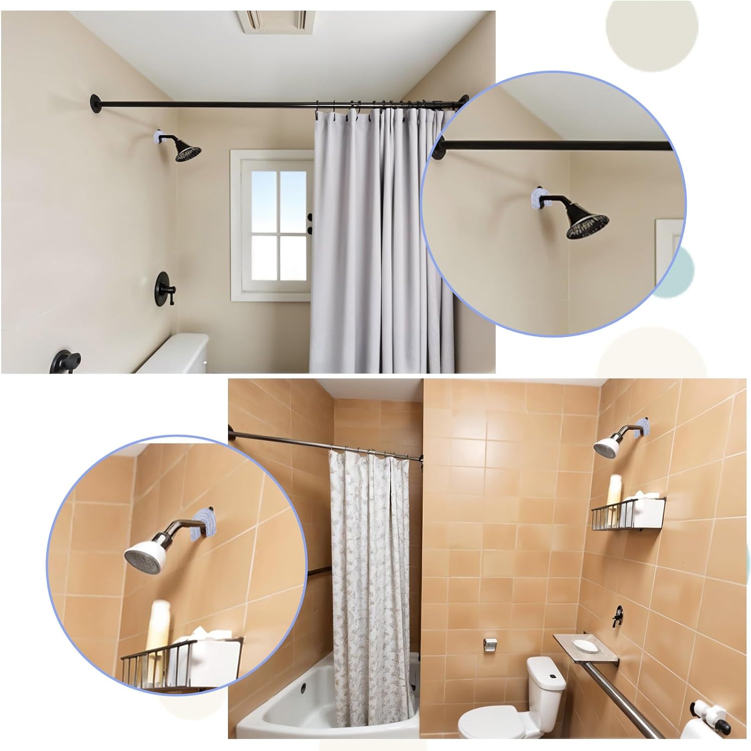 9-Piece Suction Cup Set for Shower Caddy