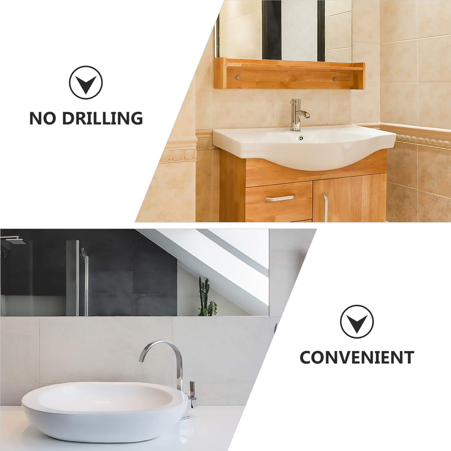 Ciieeo Wall Mounted Electric Toothbrush Holder 2 Sets Suction Cup Rack